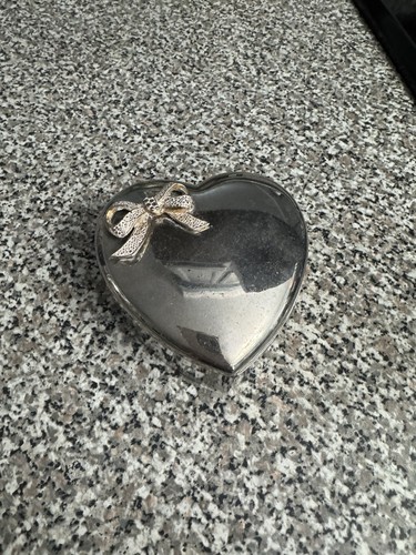 Avon 1990 silver plated - , heart